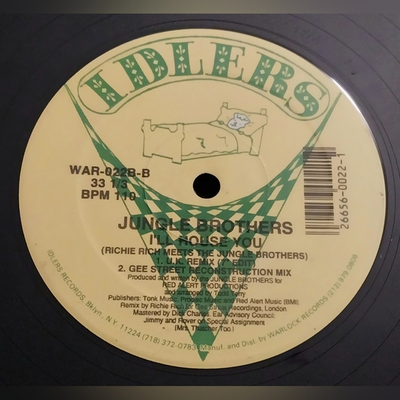 2 Vintage OG Jungle Brothers 12" Single I'll House You & Straight Out The Jungle - Picture 6 of 7